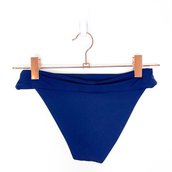 (A7) L*Space Veronica Fold Over Hipster Bikini Bottom in Midnight Blue Sz S, NWT - Picture 7 of 9